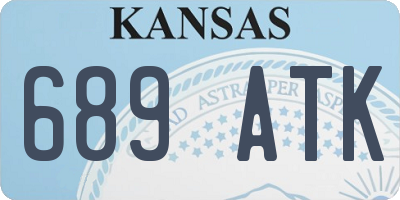 KS license plate 689ATK