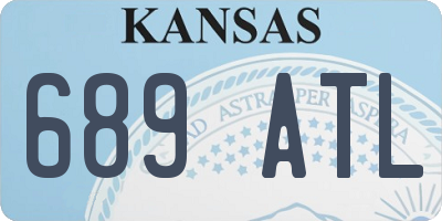 KS license plate 689ATL
