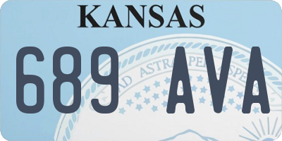 KS license plate 689AVA