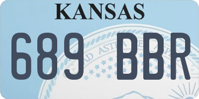 KS license plate 689BBR