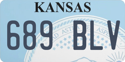 KS license plate 689BLV