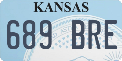 KS license plate 689BRE