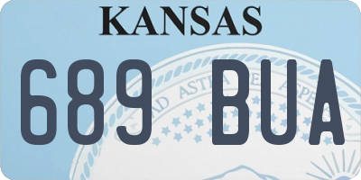 KS license plate 689BUA