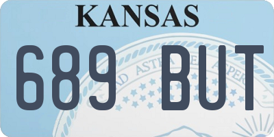 KS license plate 689BUT
