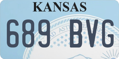KS license plate 689BVG
