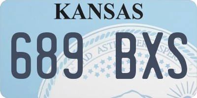 KS license plate 689BXS