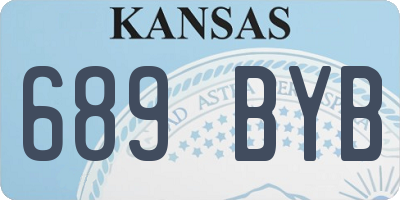 KS license plate 689BYB