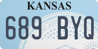 KS license plate 689BYQ