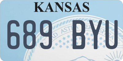 KS license plate 689BYU