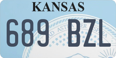 KS license plate 689BZL
