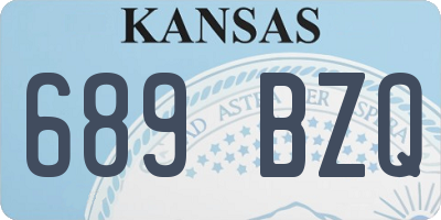 KS license plate 689BZQ