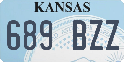 KS license plate 689BZZ