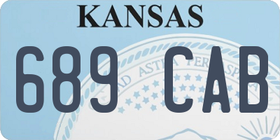 KS license plate 689CAB