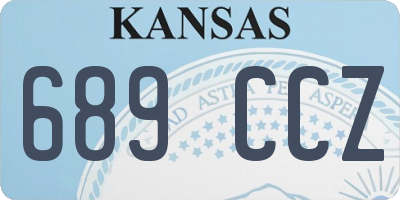 KS license plate 689CCZ