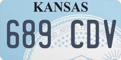 KS license plate 689CDV