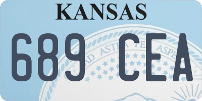 KS license plate 689CEA