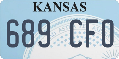 KS license plate 689CFO