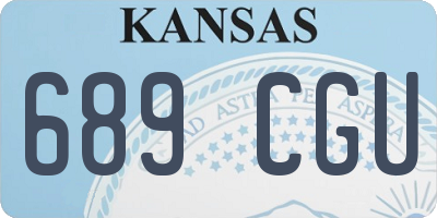 KS license plate 689CGU