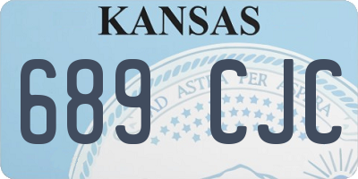 KS license plate 689CJC