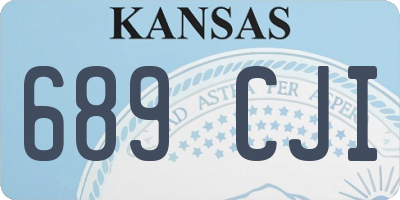 KS license plate 689CJI