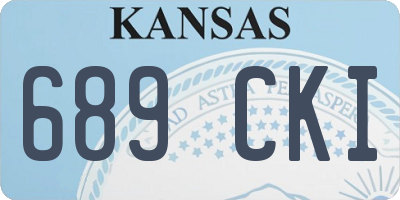 KS license plate 689CKI