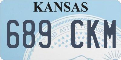 KS license plate 689CKM