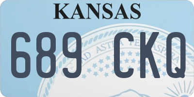 KS license plate 689CKQ