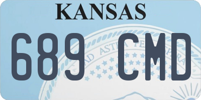 KS license plate 689CMD