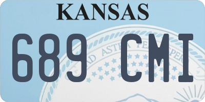 KS license plate 689CMI