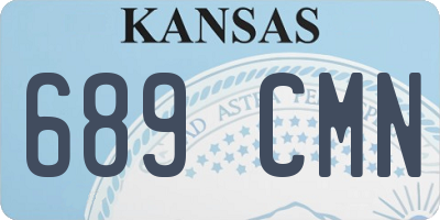 KS license plate 689CMN
