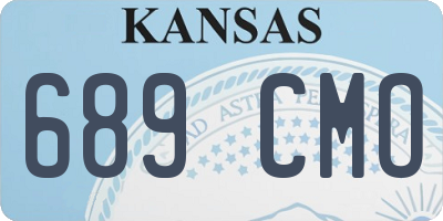KS license plate 689CMO