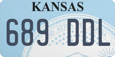 KS license plate 689DDL