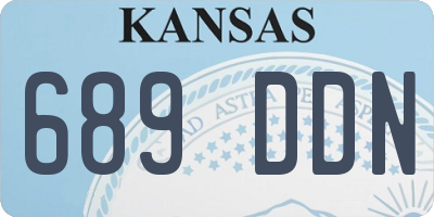 KS license plate 689DDN