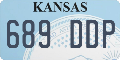 KS license plate 689DDP