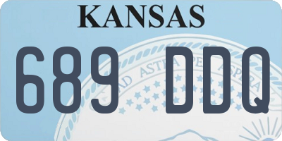 KS license plate 689DDQ
