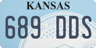 KS license plate 689DDS