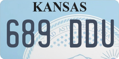 KS license plate 689DDU