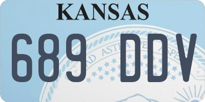KS license plate 689DDV