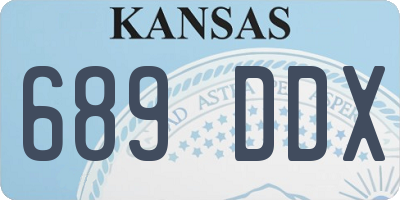 KS license plate 689DDX