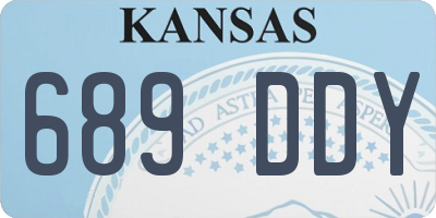 KS license plate 689DDY