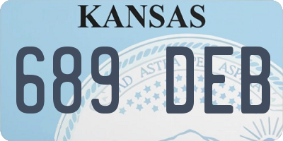 KS license plate 689DEB