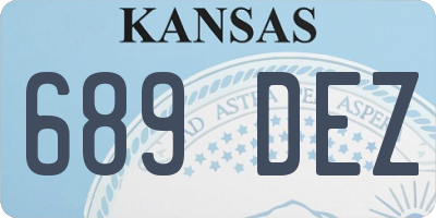 KS license plate 689DEZ
