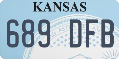 KS license plate 689DFB