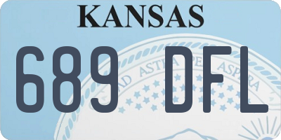 KS license plate 689DFL