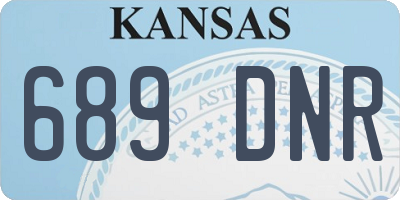 KS license plate 689DNR
