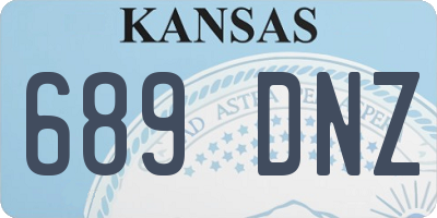 KS license plate 689DNZ