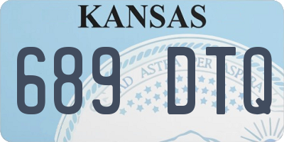 KS license plate 689DTQ
