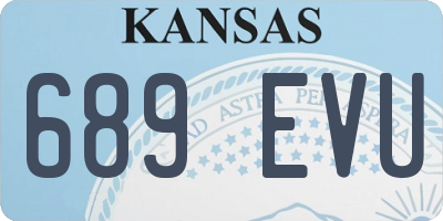 KS license plate 689EVU