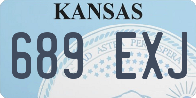 KS license plate 689EXJ