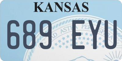 KS license plate 689EYU